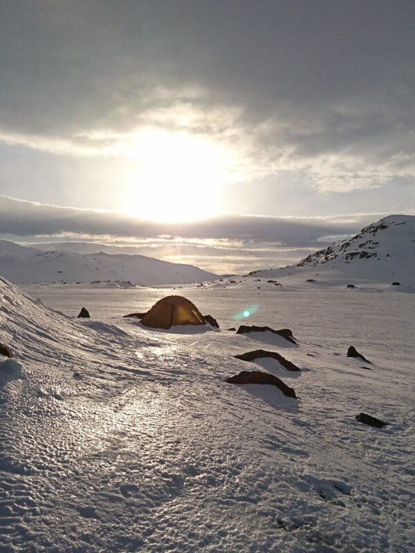 Solo-Schneeschuh-Tour in der Hardanger Vidda