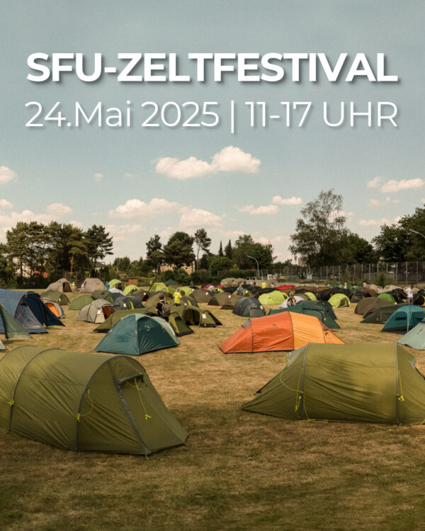 Jede Menge aufgebaute Zelte: Leicht-, Familien-, Expeditions-, Camping-, Bikepacking- und Solozelte u.a. der Firmen Big Agnes, Hilleberg, MSR, Nemo, Nordisk, Rejka, Robens, SeaToSummit, Tatonka, Vaude, Wechsel.
Ausstellung und Verkauf vor Ort.