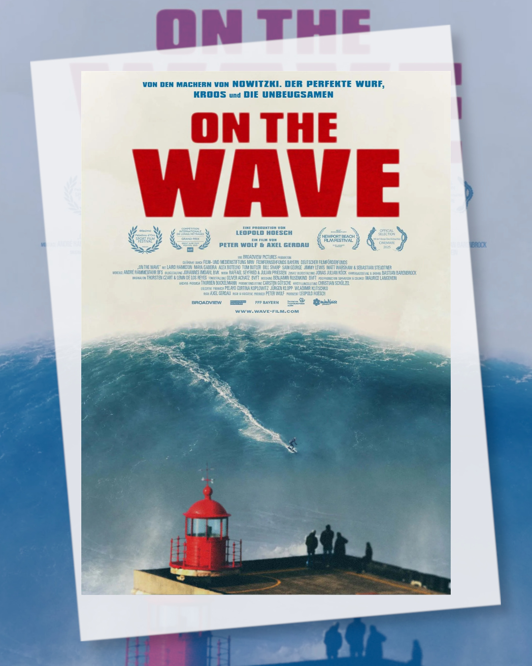 Plakat zur Film Vorstellung on the wave